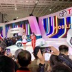 台湾モーターショーのトヨタブースにゲストとして登場したミンミン