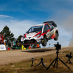 WRC第8戦イタリアでのヤリスWRCの走り（#10 J-M.ラトバラ）。