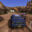 『SEGA RALLY REVO』轍がどんどん深くなって障害物も壊せる