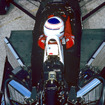 マクラーレン・ホンダMP4/4に搭載されたホンダRA168E型1.5リットルV6ターボエンジン（1986年、F1ハンガリーGP。出典元ママ、たぶん1988年の間違い）