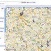 Google Mapの「マイマップ」機能。訪問先が地図上にプロットされる