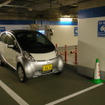 横浜ランドマークタワー地下駐車場の充電スペース