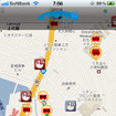 4か国語対応のナビゲーションアプリ「Natto」画面イメージ