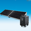 可搬式リチウムイオン蓄電システムと、太陽光発電パネルを組み合わせた「SOLAR STORAGE」 可搬式リチウムイオン蓄電システムと、太陽光発電パネルを組み合わせた「SOLAR STORAGE」
