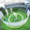 2050年のエアバス構想図。ゴルフゲームなどを楽しめるインタセクテブ・ゾーン