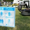 実物大ガンダムのパーツを展示する「お台場ガンダムプロジェクト2011」（C）創通・サンライズ