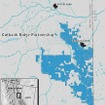 カナダ ブリティッシュ・コロンビア州におけるプロジェクト鉱区地図
