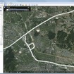 走行軌跡の出力機能もあり、走ったルートをGoogleアースに表示できる。