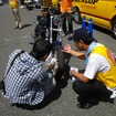 ダンロップモーターサイクル、二輪車用タイヤの点検を実施