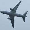 航空自衛隊の空中給油機、KC-767。旅客機のボーイング767がベースとなっている。