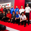 GT500ニッサンGT-R陣営のドライバー、監督たち（2月の体制発表会）。写真：NISSAN