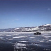 ロシアのバイカル湖で行われた日産 GT-R の氷上最高速チャレンジで294.8km/hを計測