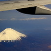 東京発徳島行きJEX1433便から見た富士山（2013年4月）