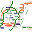 仙台南部道路位置図