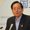 太田明宏国交相は二輪車ETCの普及について「極めて低い」と語った（28日・国交省）