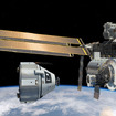 国際宇宙ステーションにアプローチするCST-100