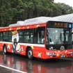 新しい交通システムとして注目を浴びるBRTだが、車両自体は一般的なバスと同じ。写真は気仙沼線BRTで運用されている日野ブルーリボンシティ・ハイブリッドのLNG-HU8JMGP。