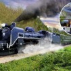 釜石線で運転される予定の『SL銀河鉄道（仮称）』のイメージ。C58 239がけん引する。
