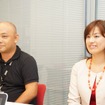IT・ITS本部モバイル事業部の小嶋静紀さん（右）と山田氏