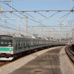 埼京線の205系。E233系7000番台への置き換えを機にジャカルタ都市鉄道に譲渡されることが決まった。