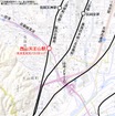 西山天王山駅・高速長岡京バスストップの位置。12月21日に開業する予定。