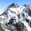 カラー処理を施したエベレストの3D 地図