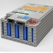 GSユアサの産業用リチウムイオン電池モジュール「LIM30H-8A」。大電流での安定した充放電性能を実現したという。