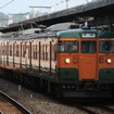 JR東日本の夏期臨時列車のうち、長野支社では国鉄色の115系とクモユニ143、クモニ143系を連結した臨時列車を運転。写真は湘南色の115系（参考画像）