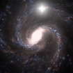 ガンマ線バーストGRB020819Bの母銀河(想像図)