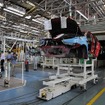 岡崎工場はアウトランダーやRVRが混流する。PSA向けの車両も生産