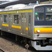 現在南武線で運行されている205系電車。