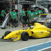 鈴鹿の東コースで実走テストも行なった「F110」。