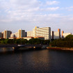 京浜運河と東京湾にはさまれた土地に12000人が住んでいる八潮パークタウン