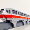 向ヶ丘遊園モノレール線500形のディスプレイ専用モデル。京商の協力を得て今回初めて模型化されることになった。