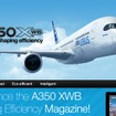 A350XWB型機特設ウェブサイト