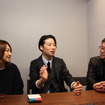 左から、サポーズデザインオフィスの吉田愛氏、谷尻誠氏、マツダの前田育男デザイン本部長