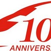 10周年記念ヘッドマークのデザインイメージ。3月19日から2カ月間、「VSE」編成の両端に掲出される。