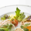 春の味覚エンターテイメントディナー「江戸NIGHT～春～」の料理イメージ。和と洋がコラボしたこの日限りのスペシャルメニュー。