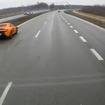 ポーランドの高速道路で発生したマクラーレン650Sの事故