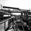 1928年に五反田駅が開業した当時のトレッスル橋。