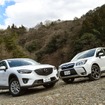 マツダ CX-5（左）とスバル フォレスター（右）