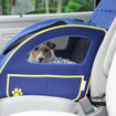 ペットシートプラスわん 19440円 助手席対応の小型犬用キャリー。助手席にしっかり固定できる。取り付け、取り外しも簡単。
