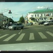 ロシアで起きた車とバイクの衝突事故