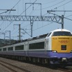 近畿日本ツーリストなどは盛岡～函館間の在来線特急連絡ルートを再現する貸切列車をツアーを企画した。写真は北海道新幹線との共用が予定されている区間を走る、特急『白鳥』の485系3000番台（2005年）。