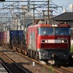 JR貨物はカーフェリー火災事故を受けて設定した関東～北海道間の臨時貨物列車を引き続き運行する。写真は東北本線を走る貨物列車。