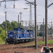 札幌運転所に近い稲穂駅付近でも、ヘッドマークを付けた機関車の入換え風景に熱い視線が注がれていた。