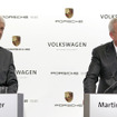 マティアス・ミューラー新CEO（左）と、辞任したマルティン・ヴィンターコルン前CEO