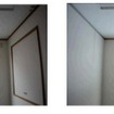 従来の合わせガラスと比較すると、室内の明るさの差が明確。写真左が従来の合わせガラスで、写真右が同製品を採用した合わせガラスとなる（画像はプレスリリースより）