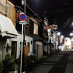泉佐野駅の海側、若宮町、栄町の夜。昔ながらの大衆酒場や割烹料理屋、新参のカフェなどいろいろな明かりが灯る
