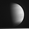 金星探査機「あかつき」に搭載された赤外線カメラIR2のファーストライト画像の金星部分だけを拡大したもの
